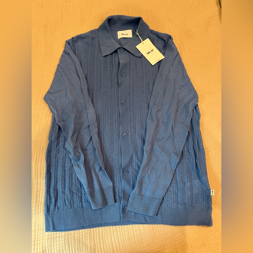 NWT NN07 Thor Long Sleeve Polo Cardigan